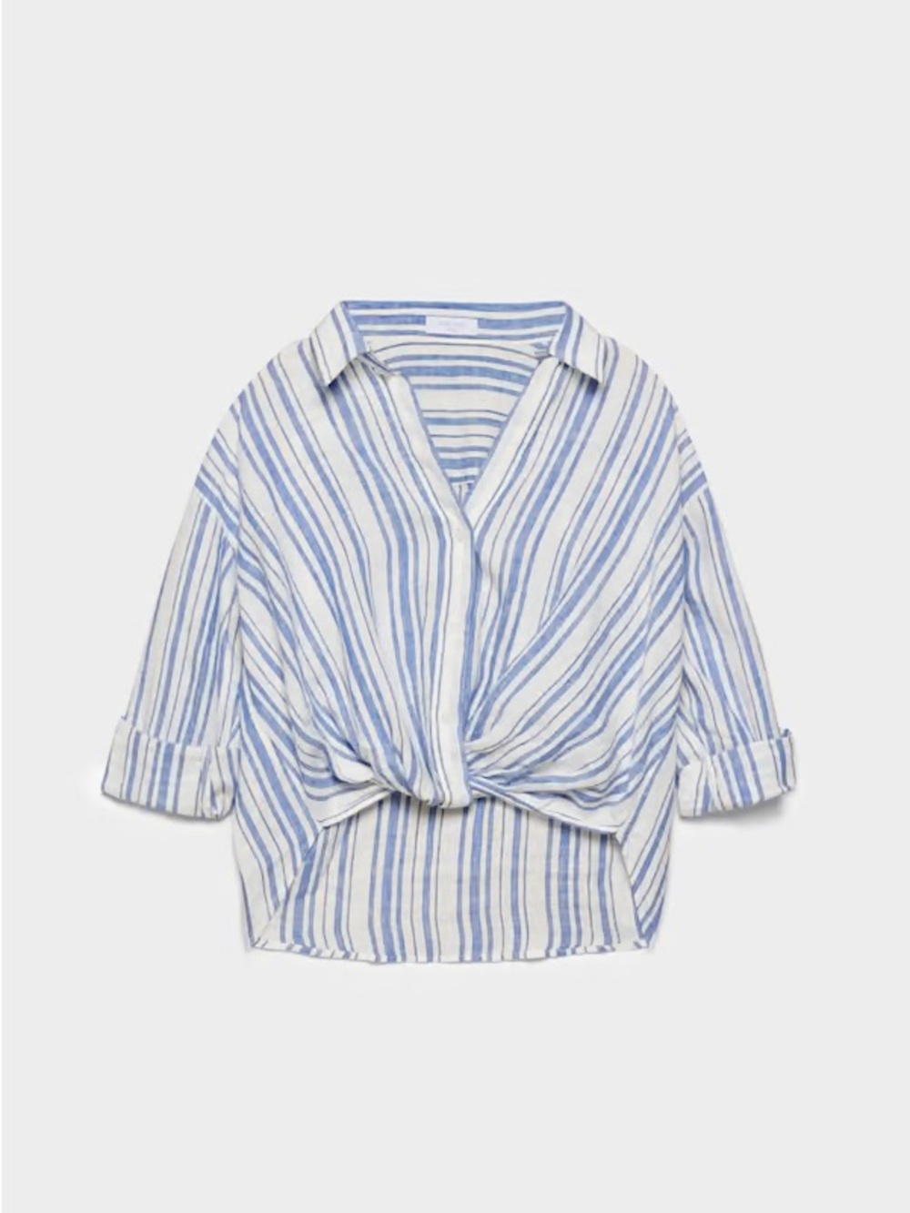 Aritzia Little Moon Portofino Shirt — Imgn Strp Oak/Fr Blue, Size S